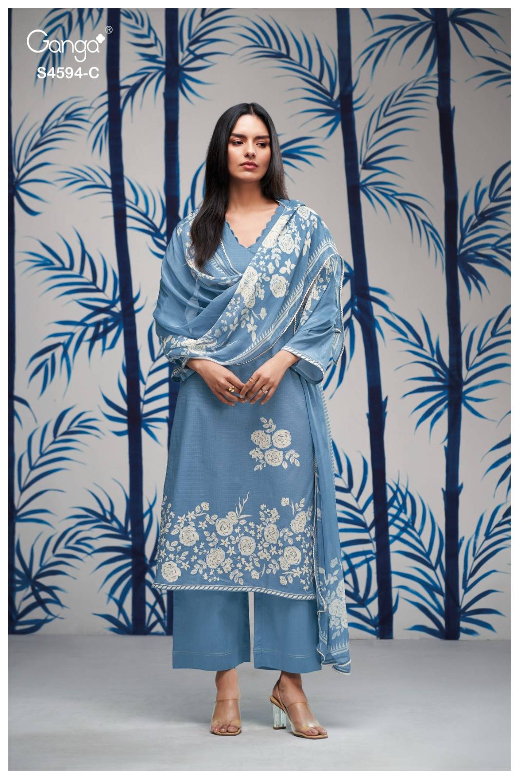 DHYARA 4594 Series By GANGA FASHION Stylish Beautiful Colourful COTTON Dresses At Wholesale Price
